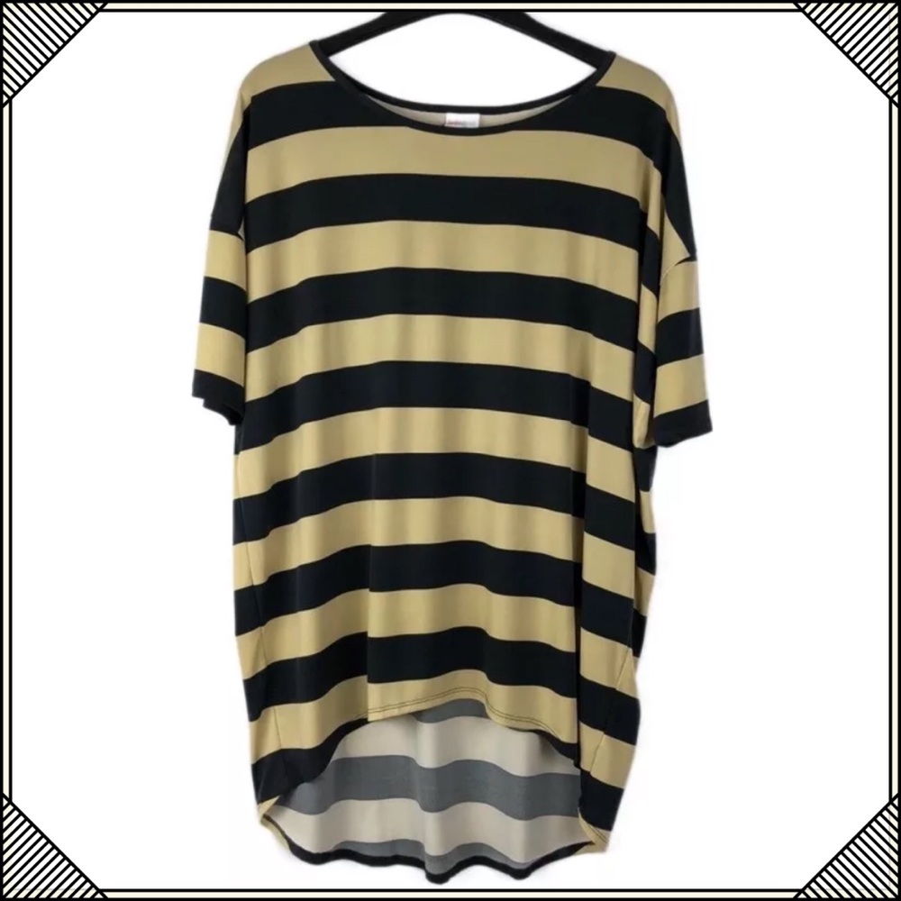 Tan and Black LuLaRoe Irma XL